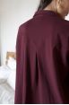 Chemise manches longues Andrea Burgundy