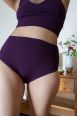 Culotte taille haute Nam Aubergine